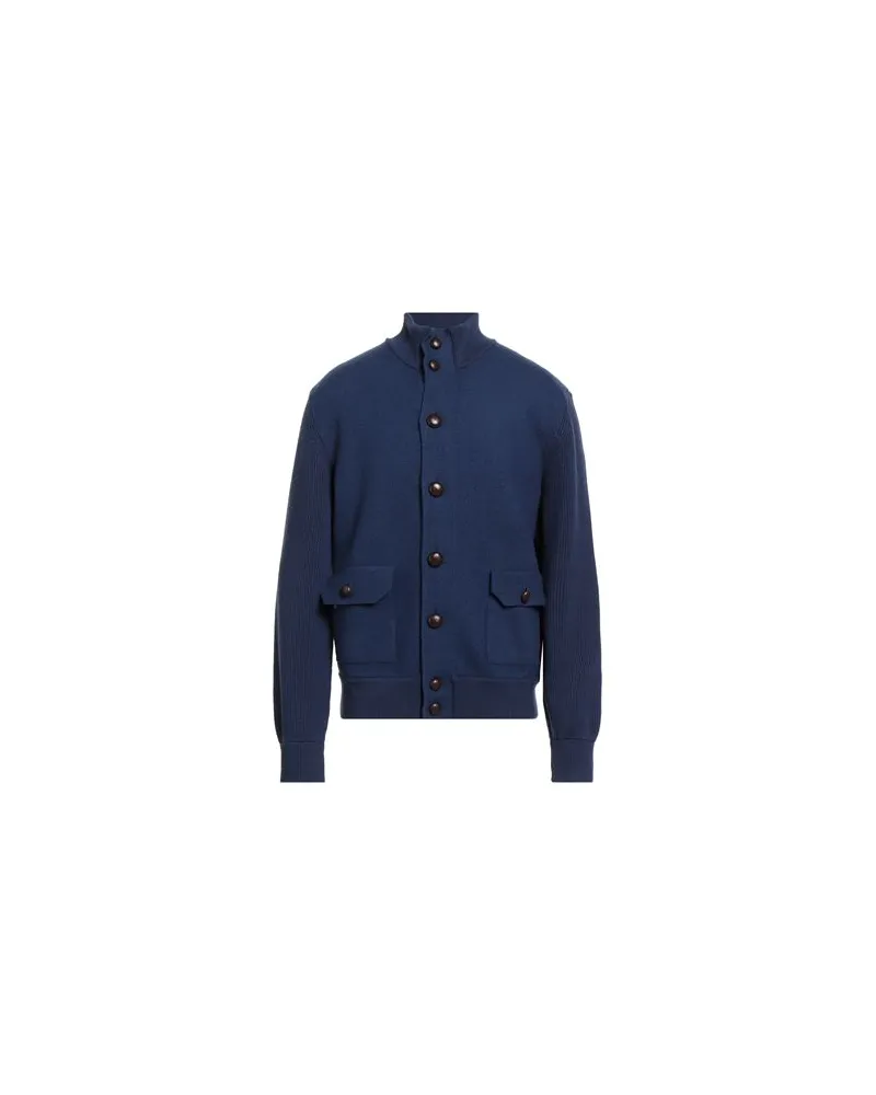 Malo STRICKWAREN - Strickjackenauf YOOX.COM Marineblau