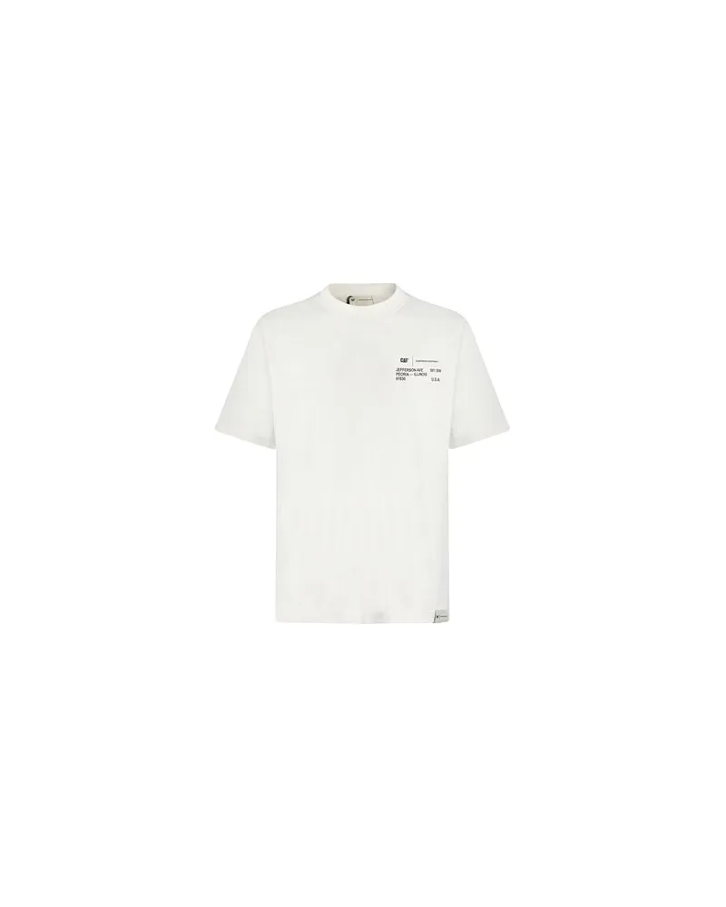 Caterpillar Footwear TOPS - T-shirtsauf YOOX.COM Weiß
