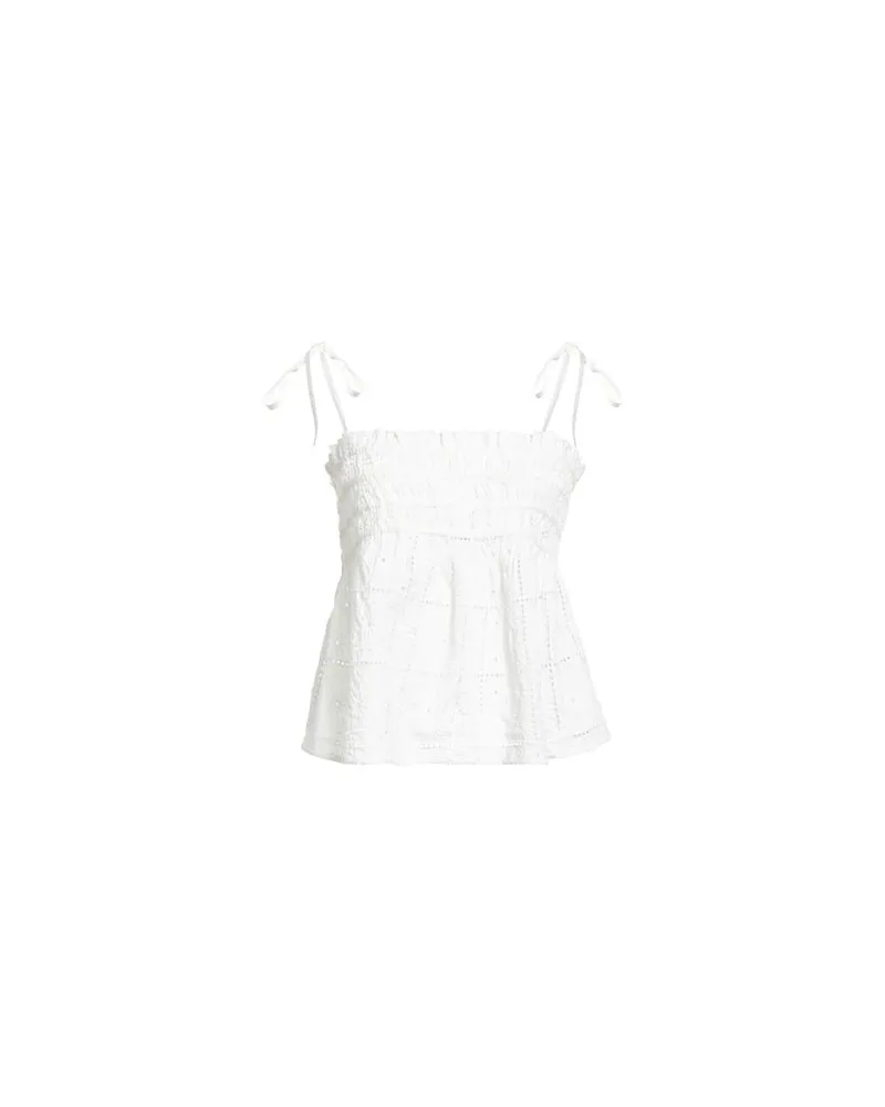 Ganni TOPS - Topsauf YOOX.COM Weiß