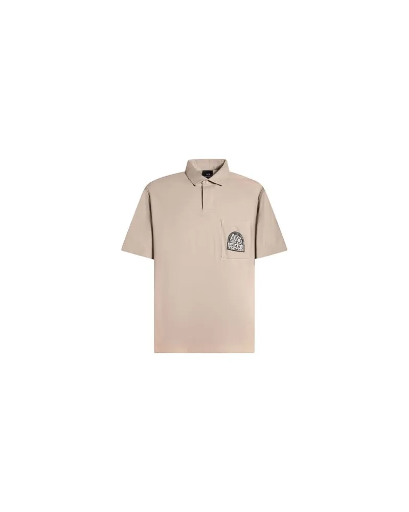Armani Exchange TOPS - Poloshirtsauf YOOX.COM Khaki