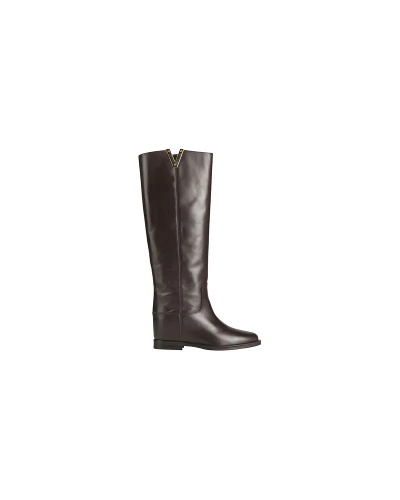 Via Roma 15 SCHUHE - Stiefelauf YOOX.COM Dunkelbraun