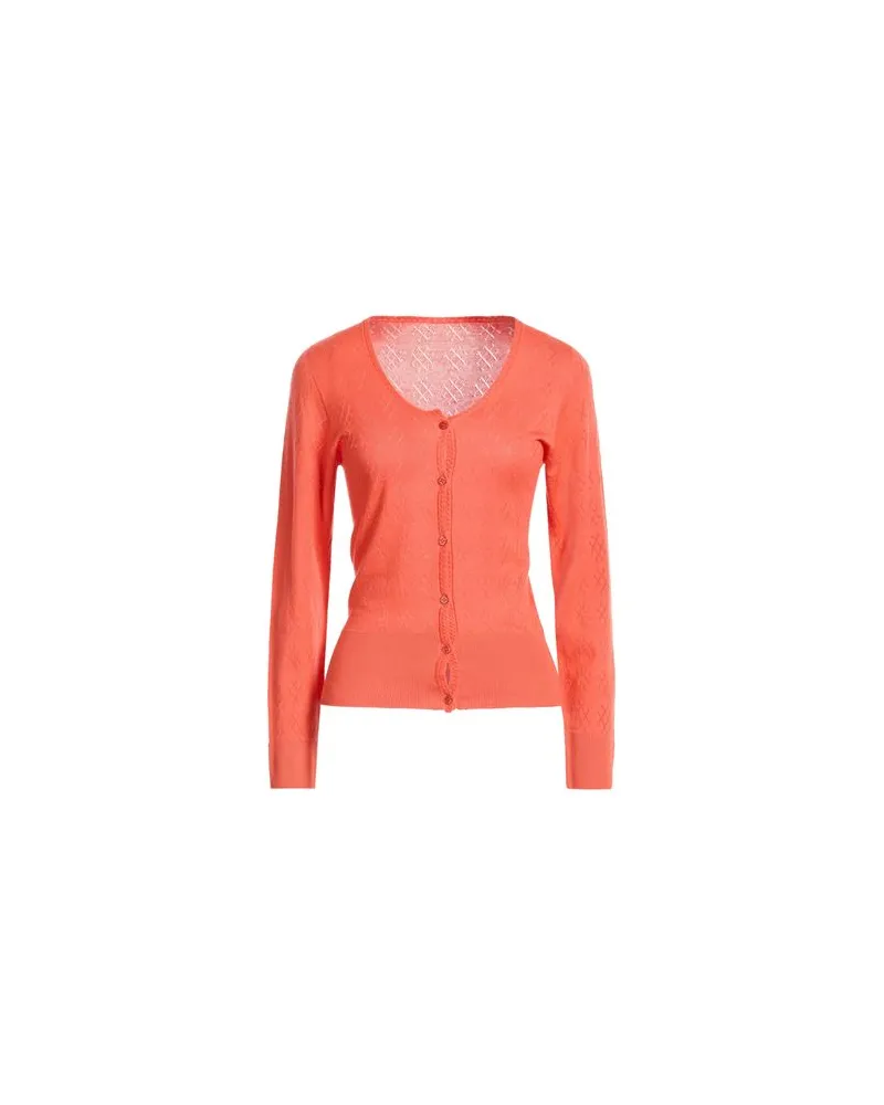 Majestic STRICKWAREN - Strickjackenauf YOOX.COM Orange