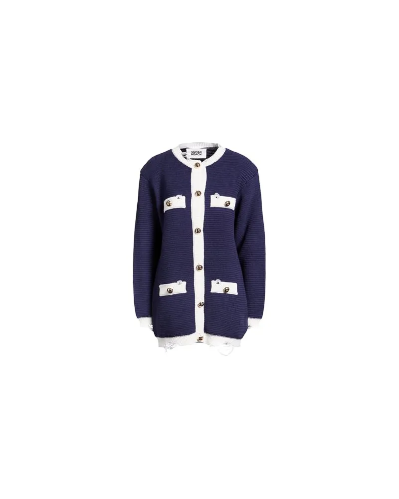 Silvian Heach STRICKWAREN - Strickjackenauf YOOX.COM Marineblau