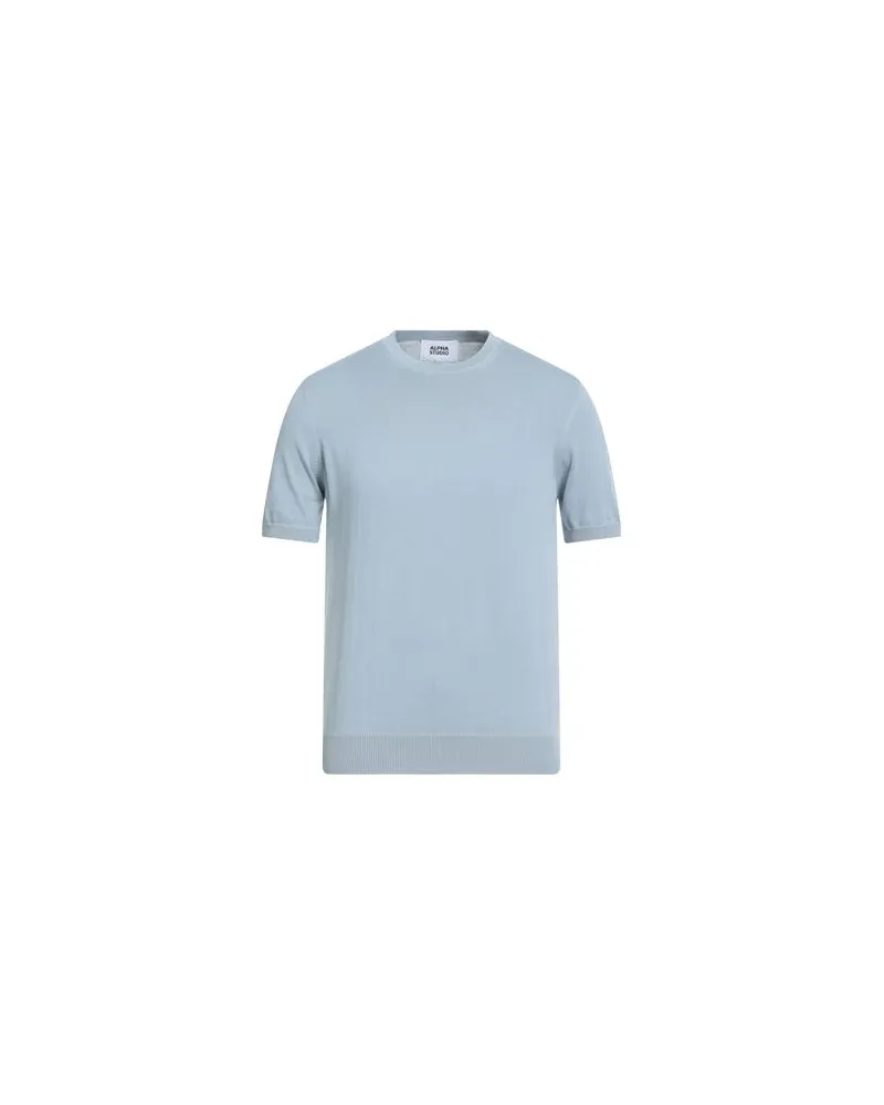 Alpha Studio STRICKWAREN - Pulloverauf YOOX.COM Himmelblau