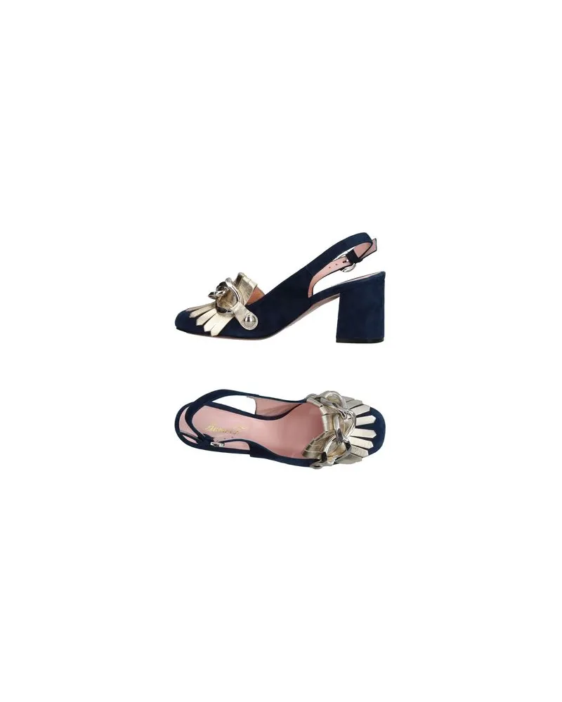 Anna F. SCHUHE - Pumpsauf YOOX.COM Nachtblau