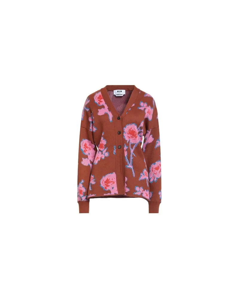MSGM STRICKWAREN - Strickjackenauf YOOX.COM Braun