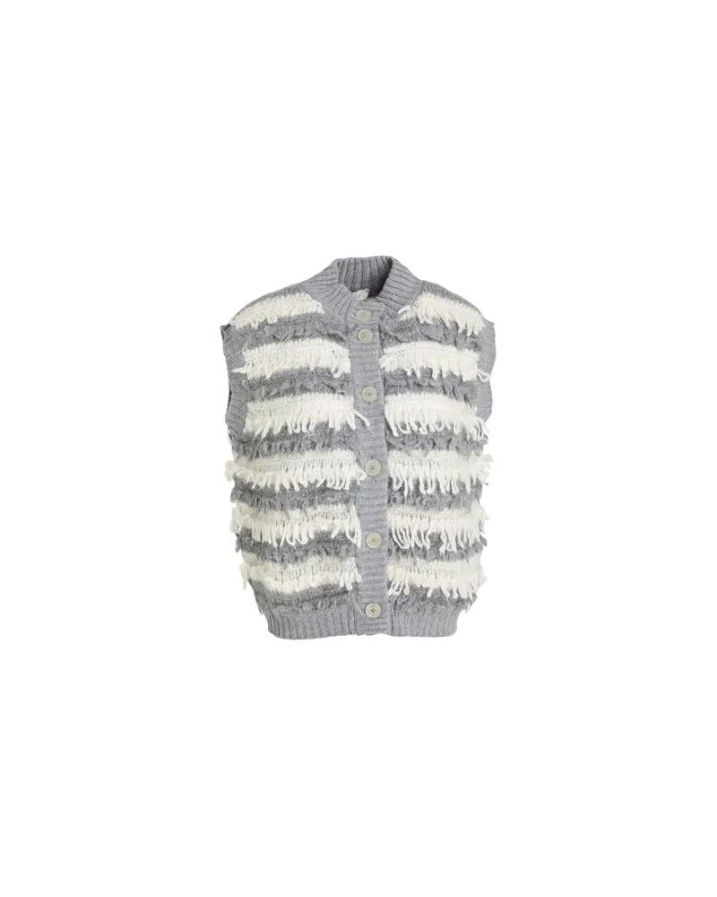 PANICALE Cashmere STRICKWAREN - Strickjackenauf YOOX.COM Grau