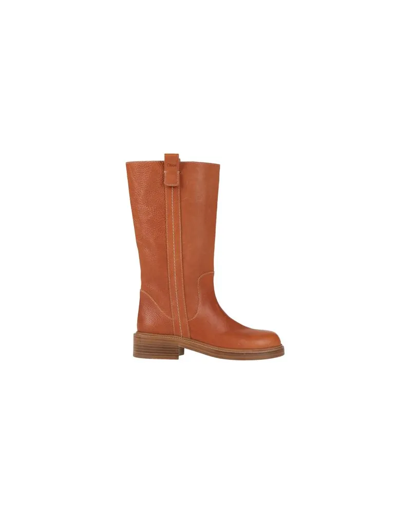 Chloé SCHUHE - Stiefelauf YOOX.COM Lederfarben