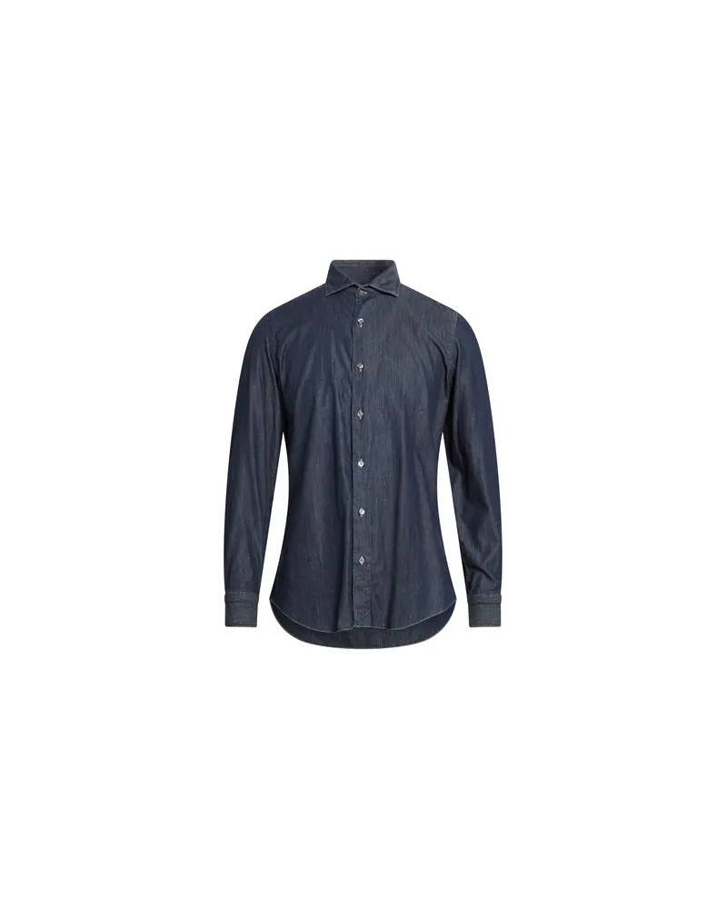 Drumohr  TOPS - Jeanshemdenauf YOOX.COM Blau