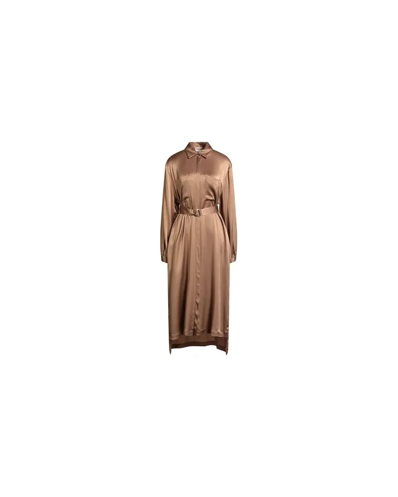 Semicouture KLEIDER - Midi-Kleiderauf YOOX.COM Hellbraun