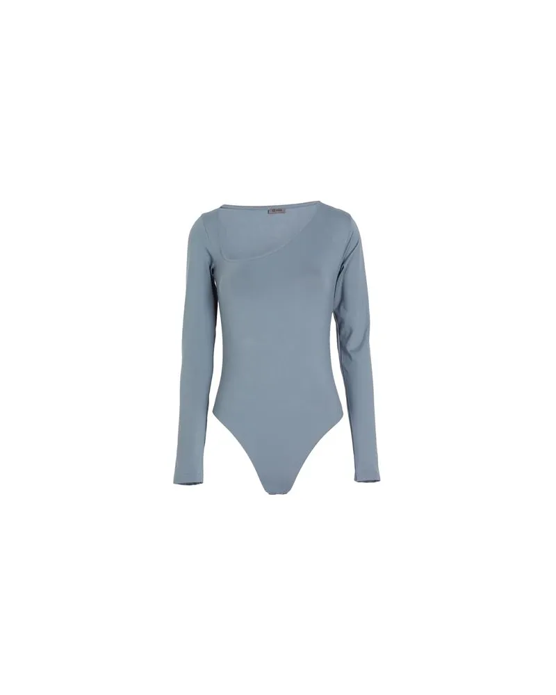8 by Yoox ASYMMETRICAL CUT-OUT BODYSUIT  - TOPS - Bodysuitsauf YOOX.COM Grau
