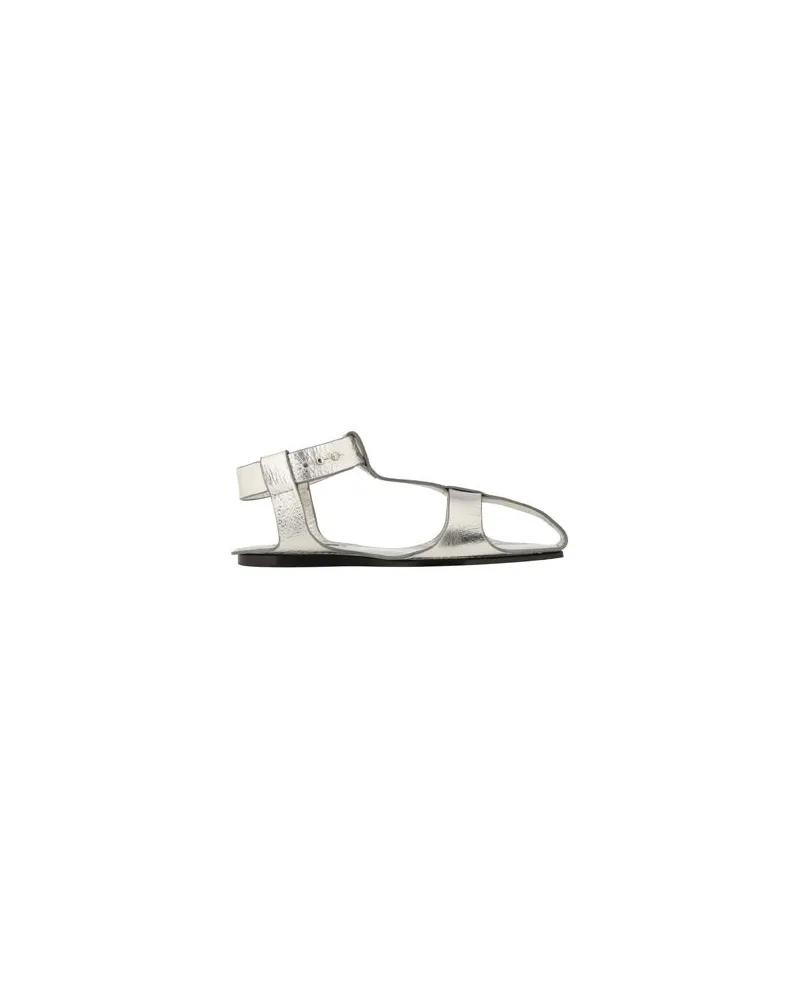 Jil Sander SCHUHE - Sandalenauf YOOX.COM Silber