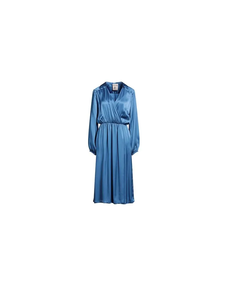 Semicouture KLEIDER - Midi-Kleiderauf YOOX.COM Taubenblau