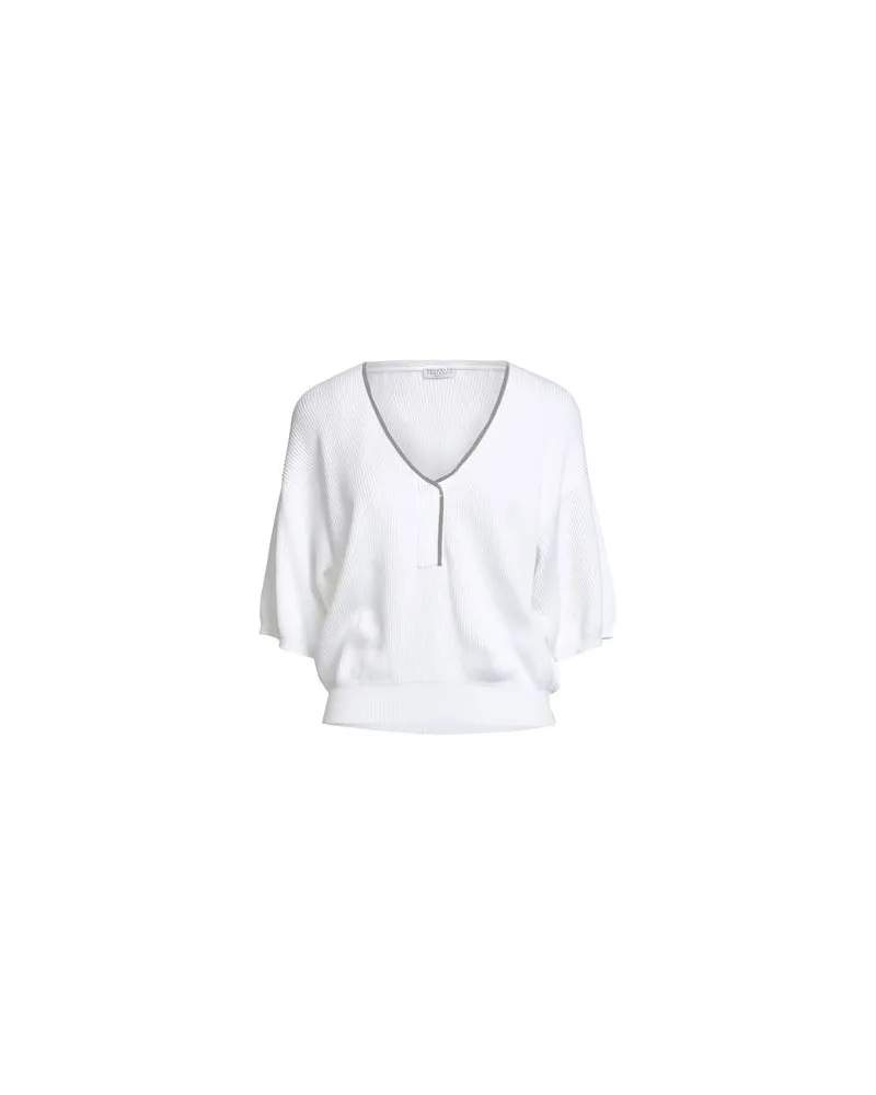 Brunello Cucinelli STRICKWAREN - Pulloverauf YOOX.COM Weiß