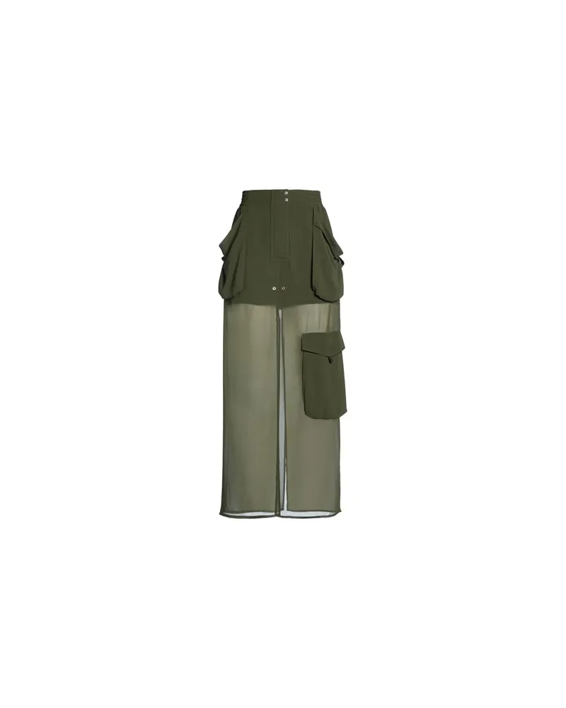 Pinko HOSEN & RÖCKE - Maxi-Röckeauf YOOX.COM Militärgrün