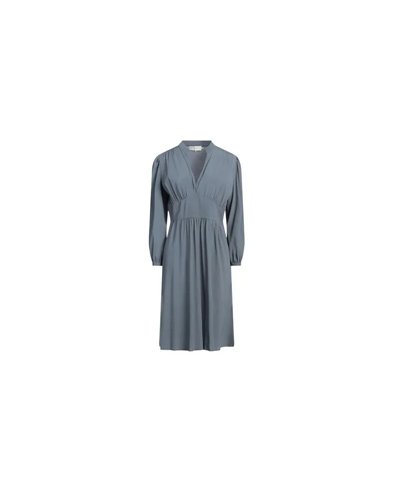 L'Autre Chose KLEIDER - Midi-Kleiderauf YOOX.COM Taubenblau