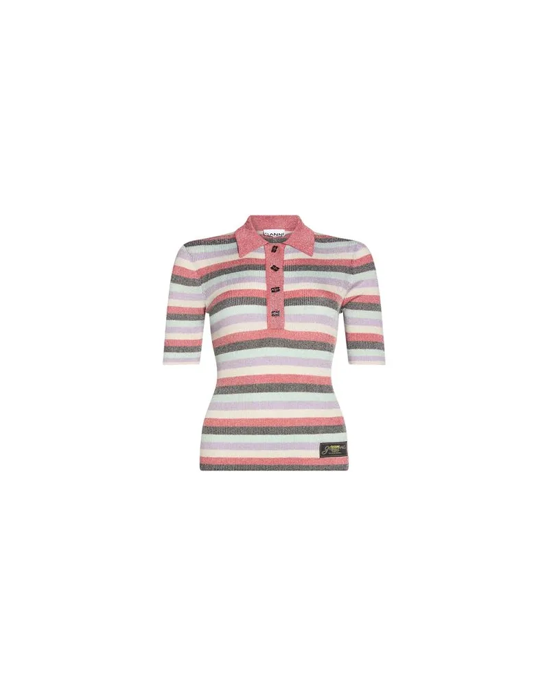 Ganni TOPS - Poloshirtsauf YOOX.COM Tomatenrot