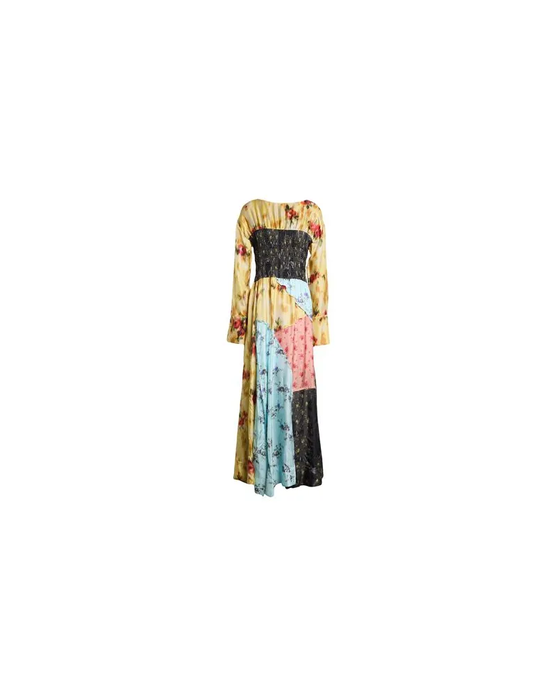 Ganni KLEIDER - Maxi-Kleiderauf YOOX.COM Senf