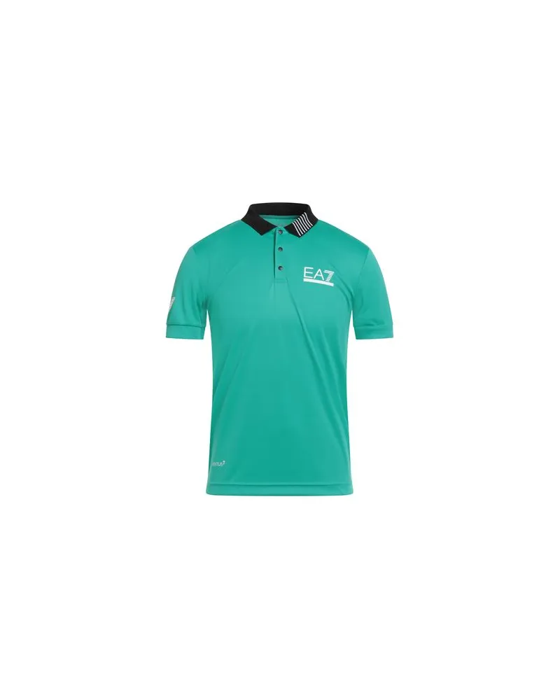 EA7 TOPS - Poloshirtsauf YOOX.COM Smaragdgrün
