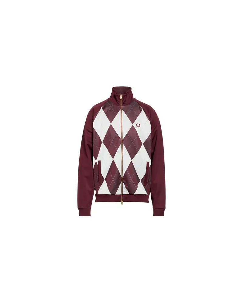 Fred Perry TOPS - Sweatshirtsauf YOOX.COM Bordeaux