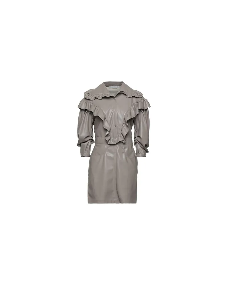 Philosophy Di Lorenzo Serafini KLEIDER - Mini-Kleiderauf YOOX.COM Maulwurfsgrau