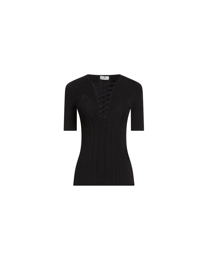 Elisabetta Franchi STRICKWAREN - Pulloverauf YOOX.COM Schwarz