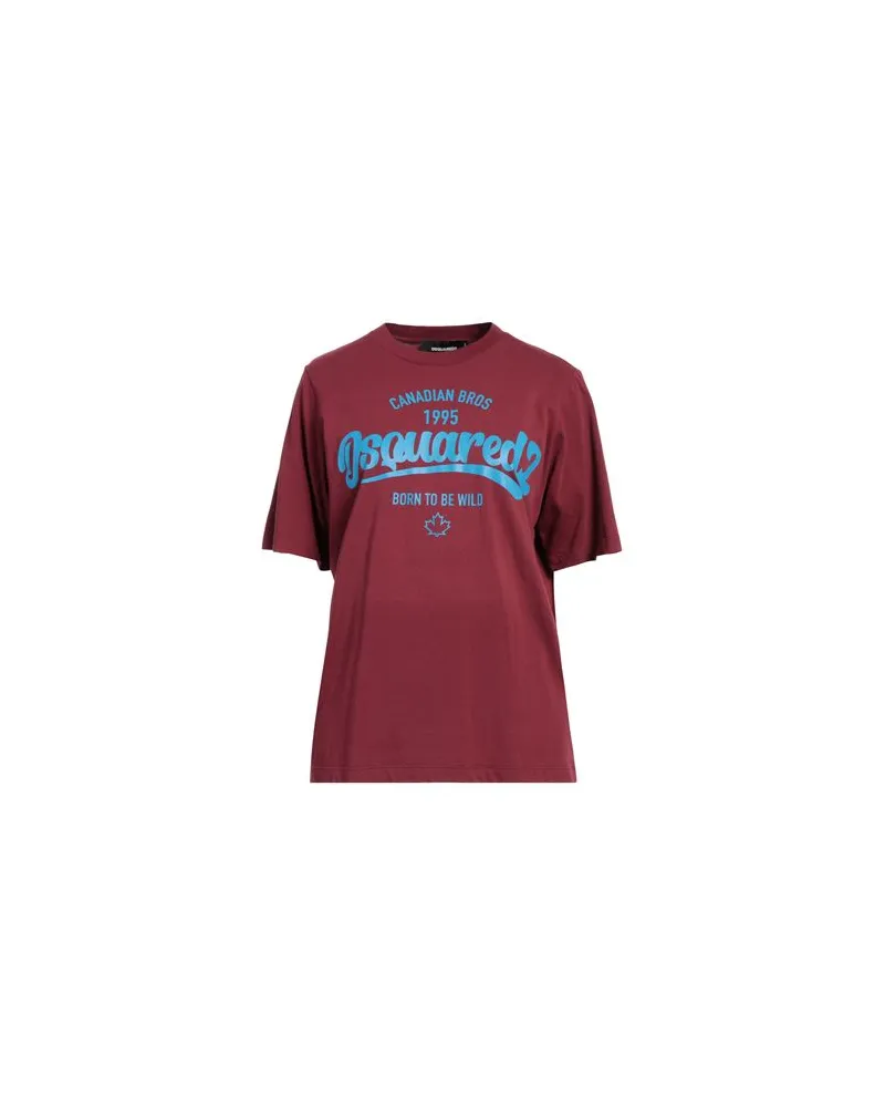 Dsquared2 TOPS - T-shirtsauf YOOX.COM Bordeaux