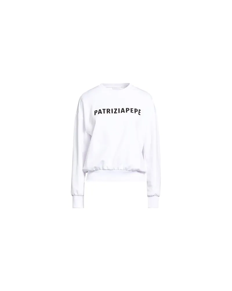Patrizia Pepe TOPS - Sweatshirtsauf YOOX.COM Weiß