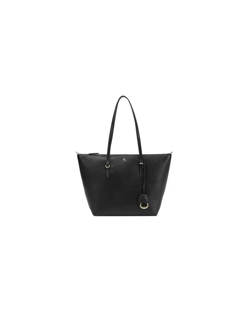 Ralph Lauren FAUX-LEATHER SMALL TOTE   - TASCHEN - Schultertaschenauf YOOX.COM Schwarz