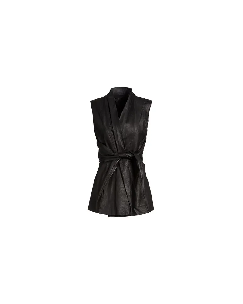 Rick Owens JACKEN & MÄNTEL - Westenauf YOOX.COM Schwarz