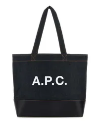 A.P.C. Schultertasche Marineblau