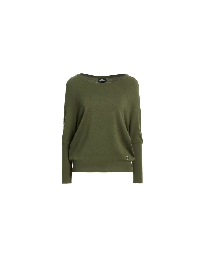 Elisabetta Franchi STRICKWAREN - Pulloverauf YOOX.COM Militärgrün