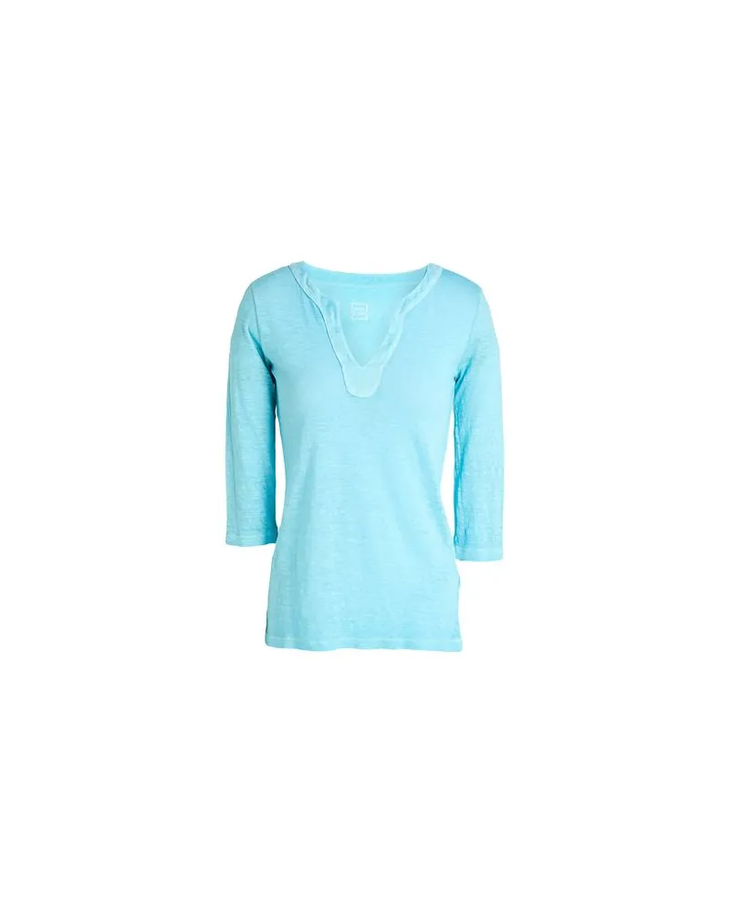 120% Lino TOPS - T-shirtsauf YOOX.COM Tūrkis