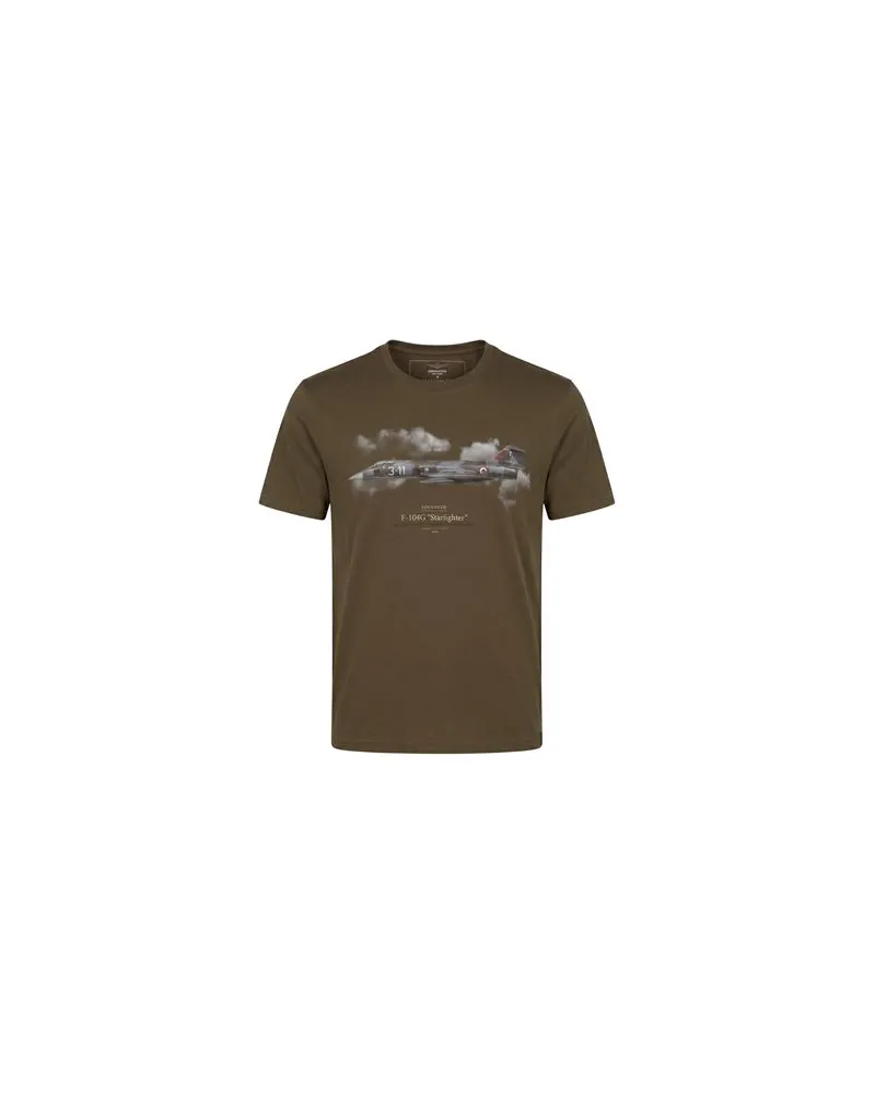 Aeronautica Militare TOPS - T-shirtsauf YOOX.COM Militärgrün