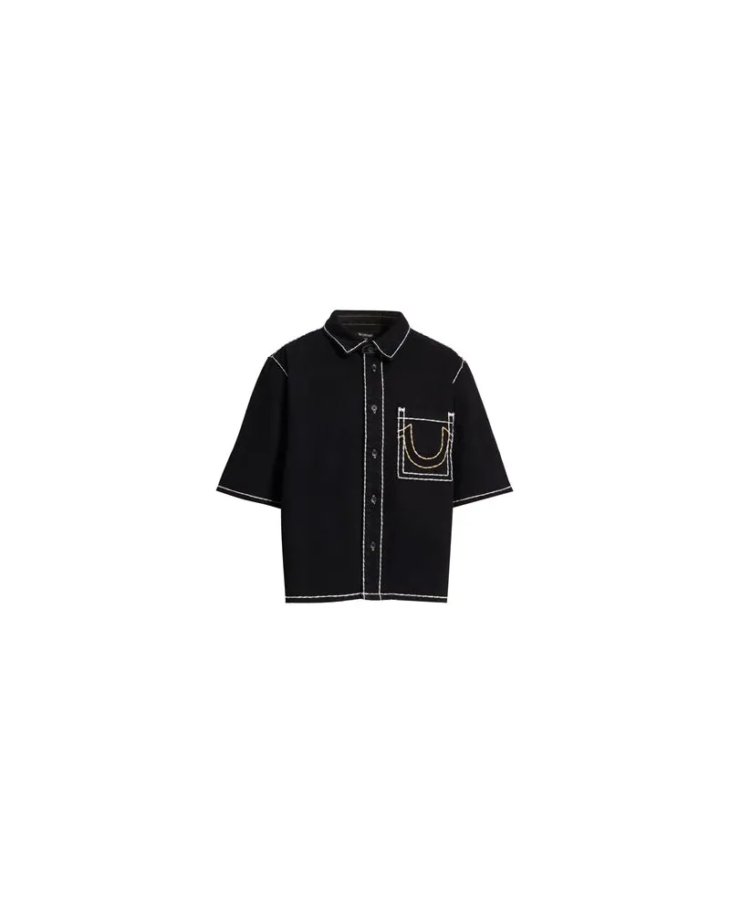 True Religion TOPS - Jeanshemdenauf YOOX.COM Schwarz