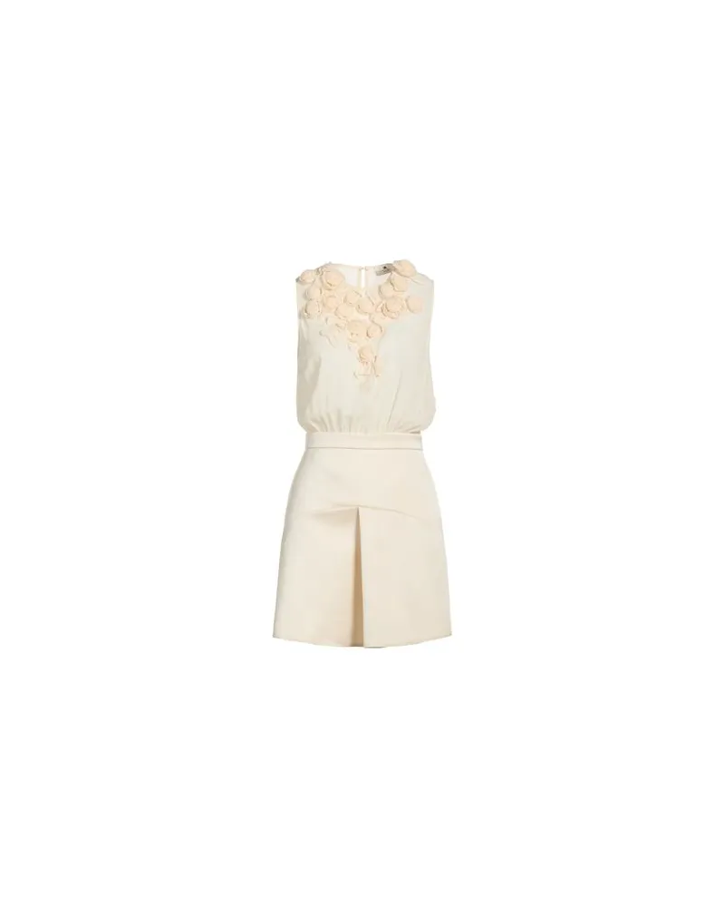 Elisabetta Franchi KLEIDER - Mini-Kleiderauf YOOX.COM Cremeweiß