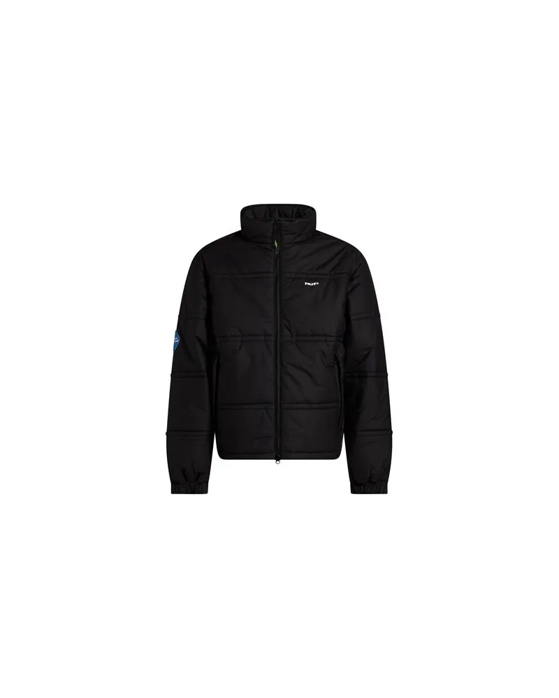 HUF JACKEN & MÄNTEL - Pufferjacken & Daunenjackenauf YOOX.COM Schwarz