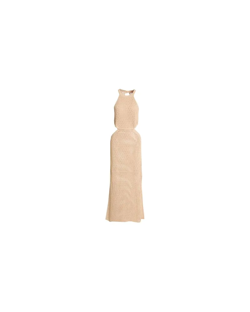 Twin-Set KLEIDER - Maxi-Kleiderauf YOOX.COM Beige