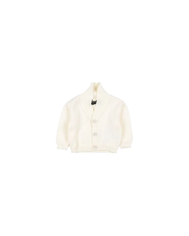 Monnalisa CARDIGAN RASATO MAGLIERIA  - STRICKWAREN - Strickjackenauf YOOX.COM Cremeweiß
