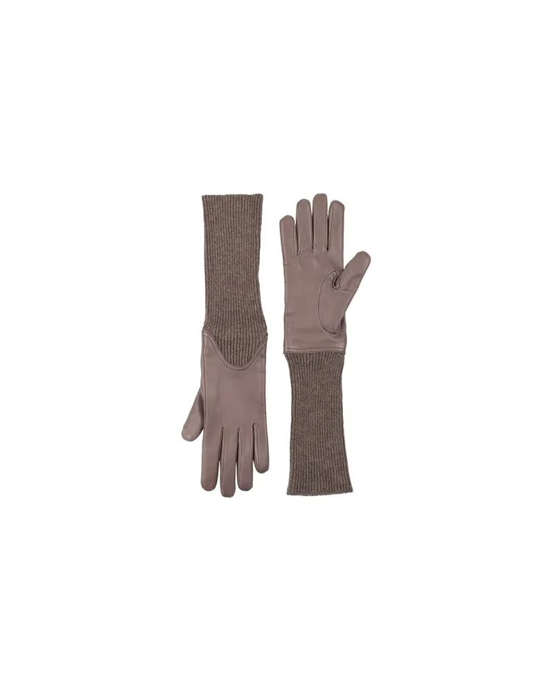 AGNONA ACCESSOIRES - Handschuheauf YOOX.COM Maulwurfsgrau