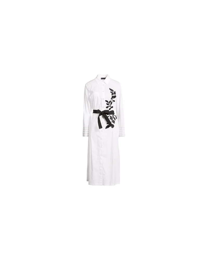 Icona By Kaos KLEIDER - Midi-Kleiderauf YOOX.COM Weiß