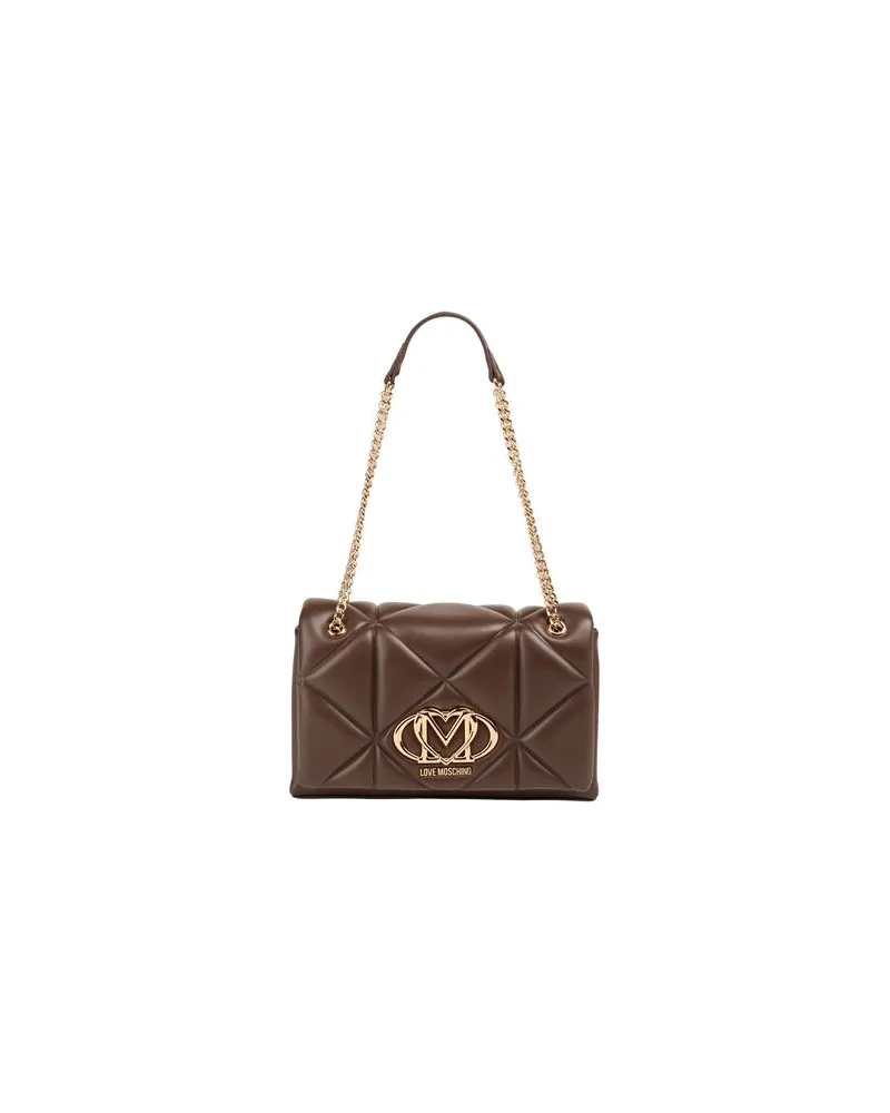 Moschino TASCHEN - Schultertaschenauf YOOX.COM Braun