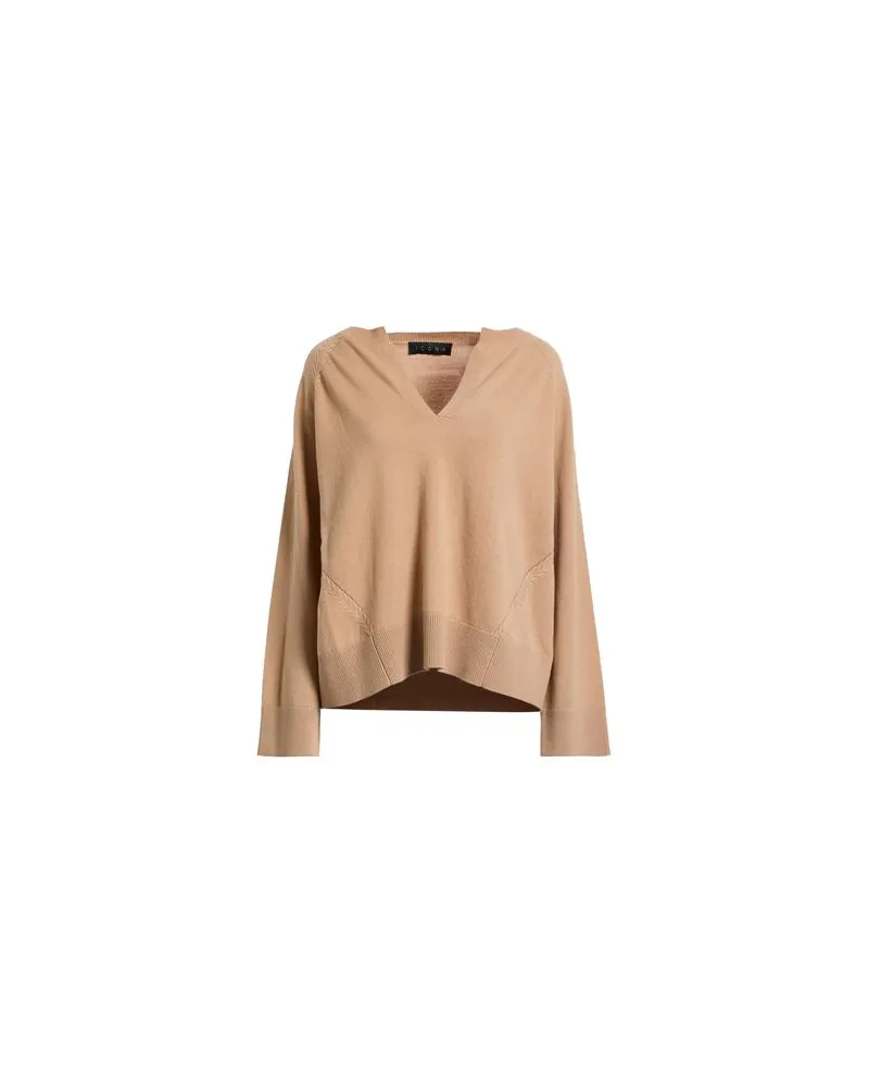 Icona By Kaos STRICKWAREN - Pulloverauf YOOX.COM Sand
