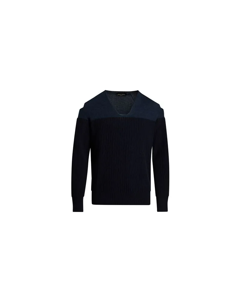 Roberto Collina STRICKWAREN - Pulloverauf YOOX.COM Marineblau
