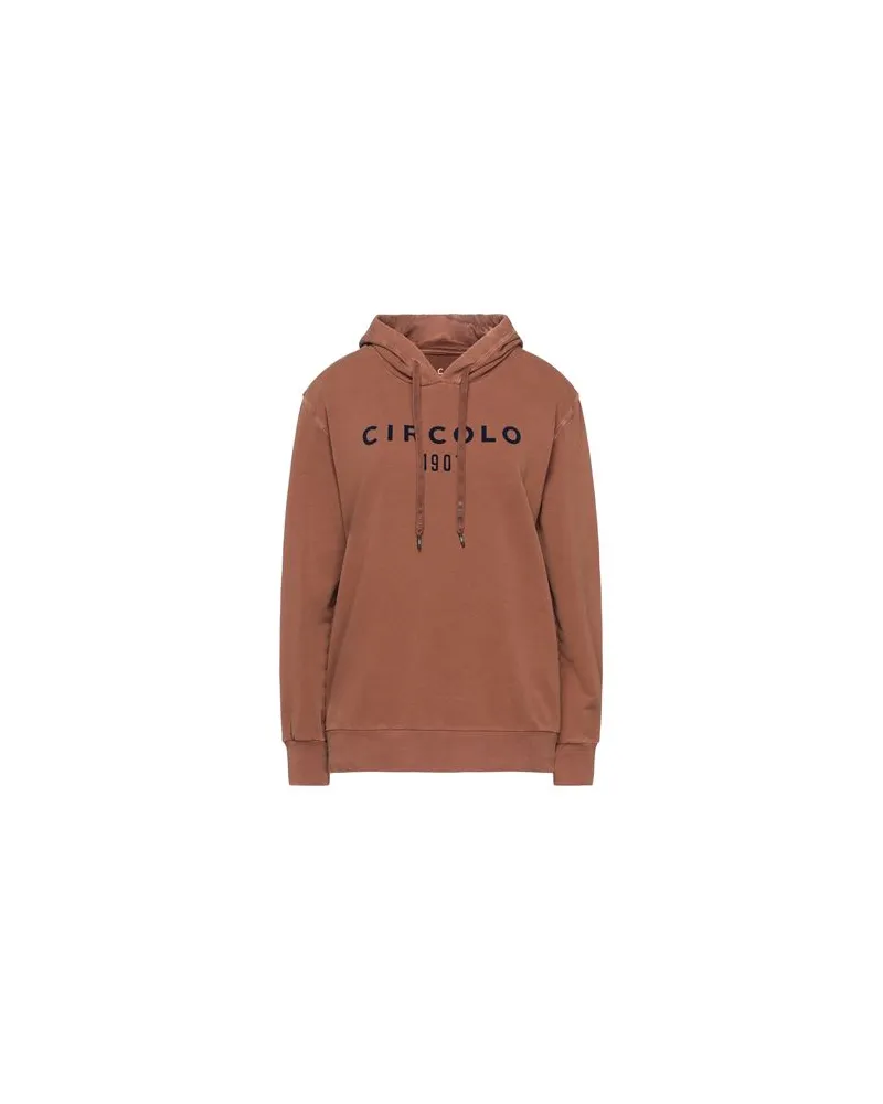 CIRCOLO 1901 TOPS - Sweatshirtsauf YOOX.COM Braun