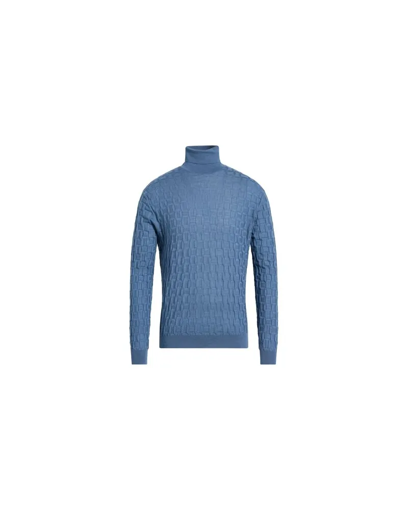 Filippo de Laurentiis STRICKWAREN - Rollkragenpulloverauf YOOX.COM Taubenblau
