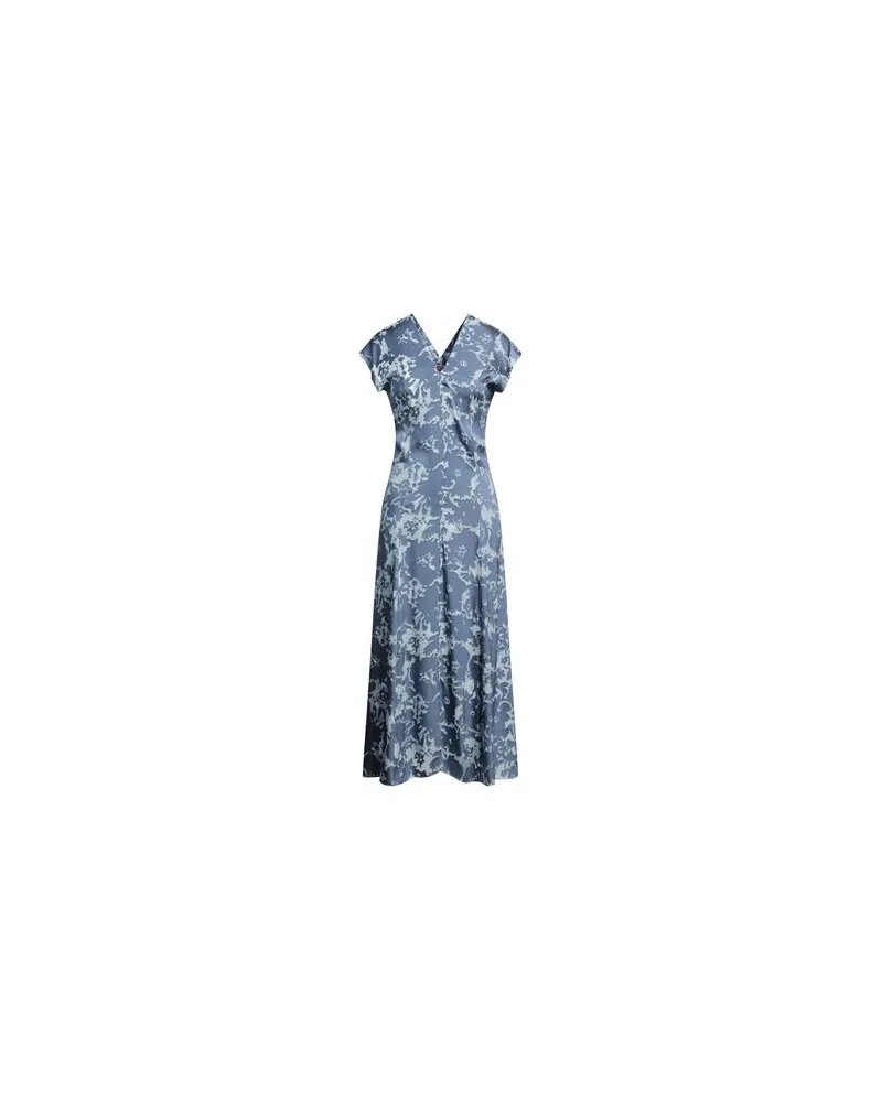 Kenzo KLEIDER - Maxi-Kleiderauf YOOX.COM Taubenblau