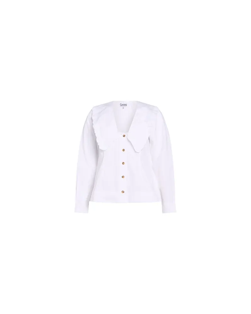 Ganni TOPS - Hemdenauf YOOX.COM Weiß