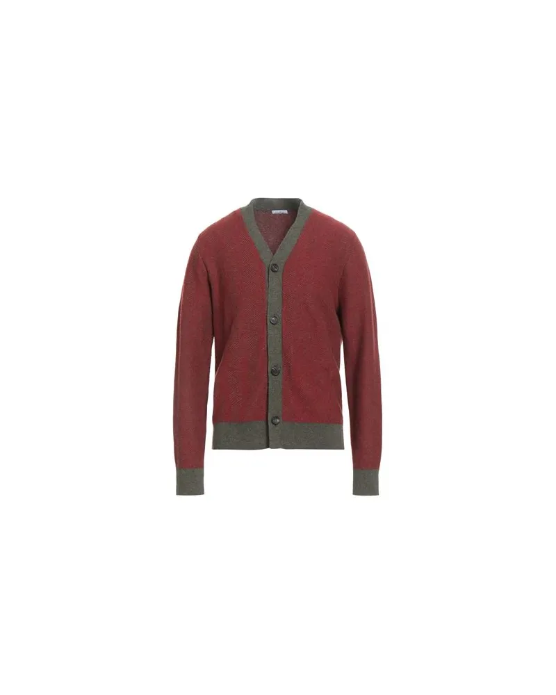 Malo STRICKWAREN - Strickjackenauf YOOX.COM Rostrot
