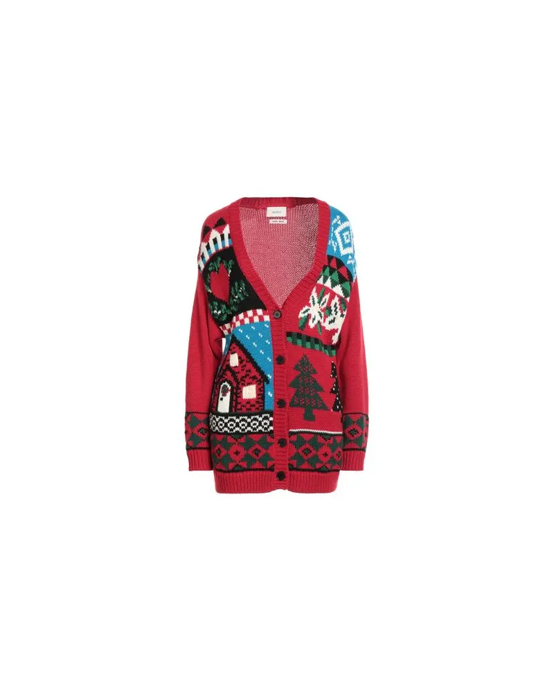 VICOLO STRICKWAREN - Strickjackenauf YOOX.COM Rot